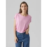 Vero Moda T-Shirt VMAVA PLAIN SS TOP JRS NOOS Materialmix, regular fit