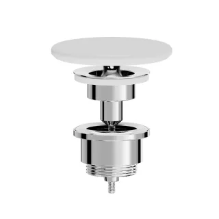 VitrA Schaftventil mit rundem Ventildeckel aus Keramik 10 x 10 x 12 cm (BxTxH) Weiß,6374L403-2001 6374L403-2001