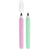 Stylex Schreibwaren Bleistift 2x Ewiger Bleistift / Endlosbleistift / Farbe: je 1x rosa und mint