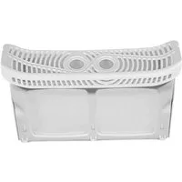 Trade-Shop Ersatzfilter Flusensieb passend für Whirlpool Bauknecht 482000023267, 488000862452, Zubehör für Wäschetrockner, Kondenstrockner, ausklappbar / fängt Fremdkörper ab und hält Fasern und Staub fern