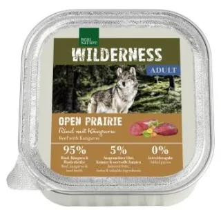REAL NATURE WILDERNESS Nassfutter Hund, Adult, Rind mit Känguru 16x100 g
