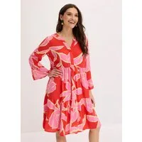 bonprix Tunikakleid figurumspielende Passform, mit trendigem Muster, Sommerkleid