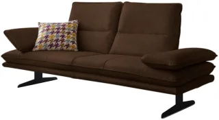 W.SCHILLIG 2,5-Sitzer "broadway, Designsofa mit tollem Sitzkomfort" Sitztiefenverstellung, Kopfteil- & Seitenteilverstellung, Breite 216cm