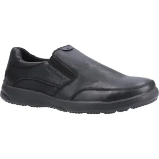 Hush Puppies Herren Aaron Slip On Lederschuh (Schwarz)