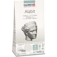 Glorex Bastelnaturmaterial Glorex Alabit Modelliergips 5 kg, naturweiß