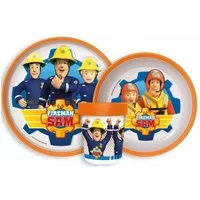 Feuerwehrmann Sam Kindergeschirr-Set Feuerwehrmann Sam Rescue Mission rutschfester Geschirrset