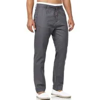 Indicode Leinenhose Herren Veneto Sommerhose Leinen Herrenhose leichte Sommerhose mit Kordelzug