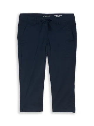 Tom Tailor - Caprihose im Relaxed Fit blau - Gr. - 34