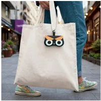 Ella Jonte Brillenetui, Trend-Brillenetui mit Katzen-Motiv für Tasche & Gürtel – Kunstleder