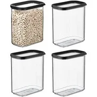 Mepal Vorratsdose Modula Vorratsdosen 1500 ml 4er Set, Kunststoff, (4-tlg)
