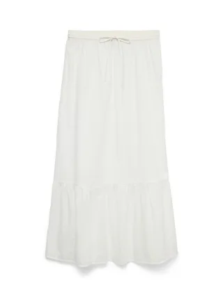 VERO MODA - VMTRINE MW MAXI SKIRT WVN NOOS Snow White - Gr. - XL