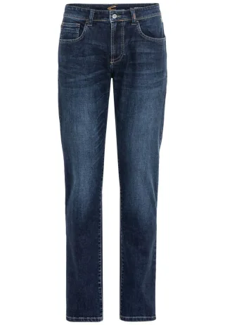 camel active - Relaxed fit: 5-Pocket Jeans - Woodstock blau - Gr. - 34