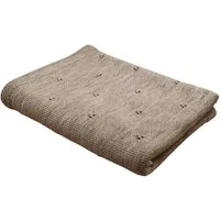 Babydecke Merinowolle Strick 75×100 cm, Blätterschming, Decke für Kinderwagen, Schlafdecke, Geschenk zur Geburt & Taufe