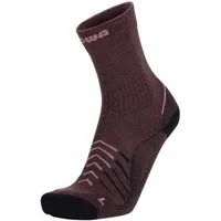 Lowa Wandersocken Crew Renegade (Merinowolle/Polyamid) pflaume/rose - 1 Paar