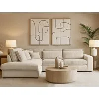Beautysofa Ecksofa mit dekorativen Kissen PARMA, im modernes Design, klassische Polsterecke inklusive Wellenfedern, Ottomane links oder rechts wählbar