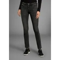 Arizona Comfort-fit-Jeans mit Keileinsätzen niedrige Leibhöhe