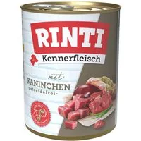 Rinti Kennerfleisch Kaninchen 800 g - 12 Stück, für: Hund