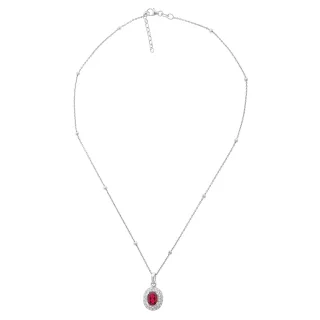 Orphelia 'Udine' Damenkette mit Anhänger aus 925er Sterlingsilber - Silber ZH-7236/RU