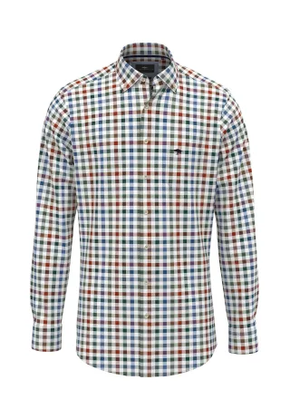 FYNCH-HATTON - Classic Combi Check ,B.D., 1/1 rust - Gr. - M