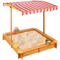 relaxdays Sandkasten mit Dach