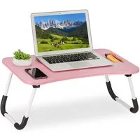 relaxdays Laptoptisch Pinker Laptoptisch