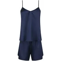 Evoni Pyjama Satin Set Kurze Hose