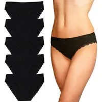 Alkato Slip Damen Slips Baumwolle Unterwäsche 5er Pack