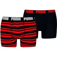 PUMA Boxershorts PUMA MEN EVERYDAY PLACED LOGO BOXERS 2P (2er Pack) mit Logo Webbund