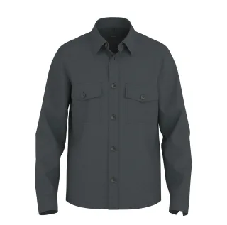 OLYMP - CASUAL D.1421 Overshirt LINEN marine - Gr. - M