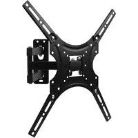 SunJas TV-Wandhalterung ZJ-400 für 32"-55" Fernseher&Monitor 50" 47" 43", (bis 55 Zoll, ±90° Drehung, ±15° Neigung, 180° Schwenkbewegung, bis zu 25kg TV-Halterung Schwenkbare Neigbare Flach&Curved Wandhalter)