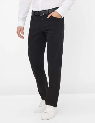 Eurex by Brax Herren Five-Pocket-Hose Style CARLOS, denim schwarz, Gr. 40/36