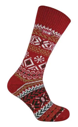 THMO - Herren Vintage Nordic Style dicke thermische Wollmischung Socken