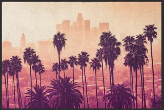 Fussmatte Los Angeles USA 10373 | Größe: 60 cm x 45 cm