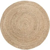 OTTO home Teppich Mataro, rund, Höhe: 4 mm, Wendeteppich, Flachgewebe, Obermaterial: 100% Jute