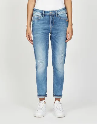 GANG - 94AMELIE CROPPED - relaxed fit azure blue destroy - Gr. - 26