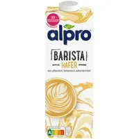 Alpro Pflanzenmilch, Alpro Barista Haferdrink rein pflanzlich ohne Zuckerzusatz 1000ml