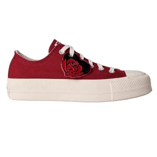 Converse - "Chuck Taylor" Schuhe mit Plattform-Sohlen für Damen, Canvas (Rot)