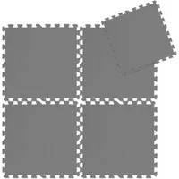 Bestgoodies Fitnessmatte Puzzlesystem (Set, 8-St., 8er-Pack, 8 Stück (50x50x0,4 cm) - 2m), stoßdämpfend, rutschfest, für Fitnessgeräte, Yoga, Fitness