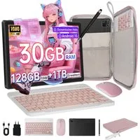 Happybe 10’’ Octa-Core, 30(6+24)GB+128GB, 6200mAh, PC-Modus mit Tastatur/Stift Tablet (10)