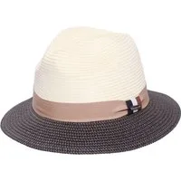 bugatti Fedora Zweifarbiger bugatti Sommer-Fedora mit Hutband (keine)