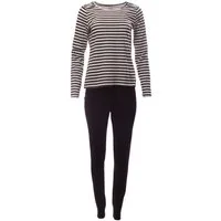 Era&Me Pyjama Damen Pyjama Set Schlafhose + Langarm Oberteil (Schlafanzug Schlafhose + Langarm Oberteil, 2 tlg., Schlafanzug Set) Hoher Baumwollanteil