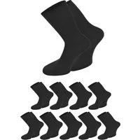 normani Diabetikersocken 10 Paar Berufssocken Ripp (10 Paar) Hygienisch Geruchshemmend Atmungsaktiv ohne einschneidendes Bündchen