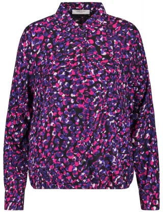 GERRY WEBER Edition - Bluse mit Allover-Muster pink - Gr. - 38