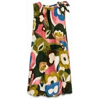 ITALY VIBES Sommerkleid - weiches Etuikleid mit abstraktem Print und Band - Damenkleid ONE SIZE - passend von Größen S bis L
