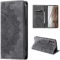 CoverKingz Handyhülle Hülle für Samsung Galaxy A55 5G Handyhülle Flip Case Cover Tasche, Mandala