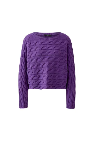Oui - SIRAH Pullover amaranth purple - Gr. - 34
