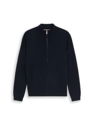 Tom Tailor - Strickjacke mit Seidenanteil sky captain blue - Gr. - M