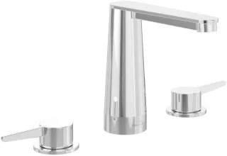 Villeroy & Boch Dreiloch-Waschtischarmatur Conum 440x144x165mm ohne Ablaufgarnitur Chrom TVW12700100161