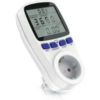 CSL Energiekostenmessgerät Energiekosten Anzeige, Energiemessgerät mit Berührungsschutz, 3680W, Stromverbrauchszähler, mit Back up Batterien, 2,7 Zoll Display (7cm)
