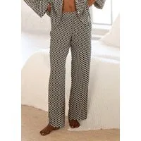 LASCANA Pyjamahose mit edlem Allover-Muster